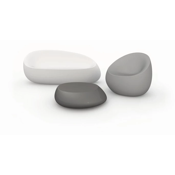 Vondom STONE Lounge Tisch - 87x83x25 Cm - Beige 8 Vondom STONE Lounge Tisch - 87x83x25 Cm - Beige – Bild 8