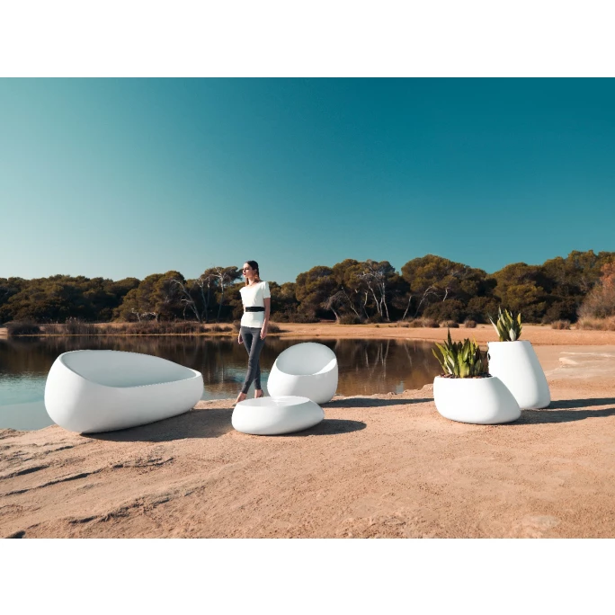 Vondom STONE Lounge Tisch - 87x83x25 Cm - Eis - Mit RGB LED 3 Vondom STONE Lounge Tisch - 87x83x25 Cm - Eis - Mit RGB LED – Bild 3