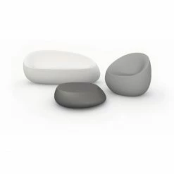 Vondom STONE Lounge Tisch - 87x83x25 Cm - Eis - Mit Weißem LED -Lambert-shop unnamed file 1083