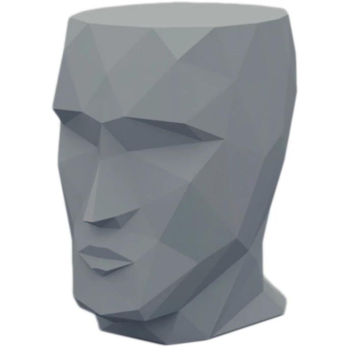 Vondom ADAN Tisch - 68x49x70 Cm - Stahlgrau 1 Vondom ADAN Tisch - 68x49x70 Cm - Stahlgrau