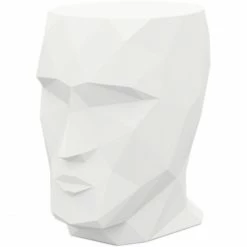 Vondom ADAN Tisch - 68x49x70 Cm - Eis - Mit Weißem LED