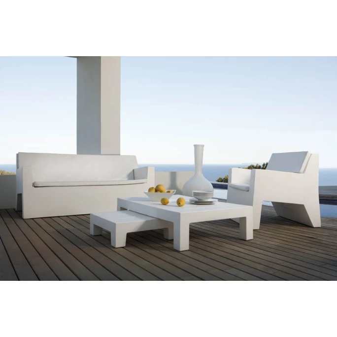 Vondom JUT SUN CHAISE Tisch - 60x60x20 Cm - Rot 2 Vondom JUT SUN CHAISE Tisch - 60x60x20 Cm - Rot – Bild 2