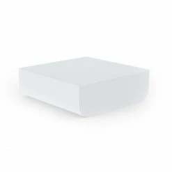 Vondom ULM Tisch - 82x82x27 Cm - Eis - Mit RGB LED