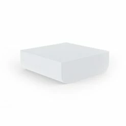 Lambert-shop 25 Vondom ULM Tisch - 82x82x27 Cm - Eis - Mit RGB LED + Akku