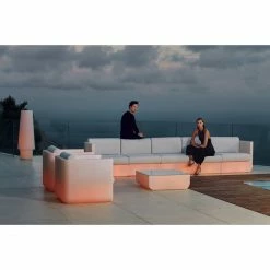 Vondom ULM Tisch - 82x82x27 Cm - Eis - Mit RGB LED + Akku -Lambert-shop unnamed file 1309