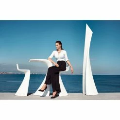 Vondom WING BAR Tisch - 50x76x100 Cm - Eis - Mit RGB LED + Akku -Lambert-shop unnamed file 1408