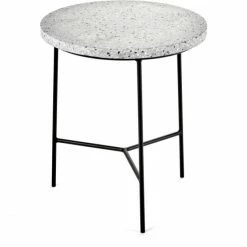 Serax Terrazzo Beistelltisch - Ø 30 Cm - Höhe 35 Cm - Schwarz-grau