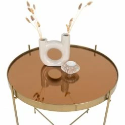 House Nordic Venezia Beistelltisch - 48x48 Cm - Höhe 48 Cm - Brass -Lambert-shop unnamed file 1545