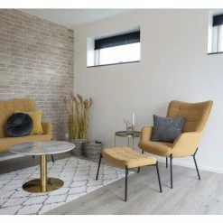 House Nordic Venezia Beistelltisch - 48x48 Cm - Höhe 48 Cm - Brass -Lambert-shop unnamed file 1546