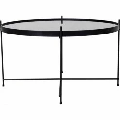 House Nordic Venezia Beistelltisch - 70x70 Cm - Höhe 40 Cm - Schwarz -Lambert-shop unnamed file 1551