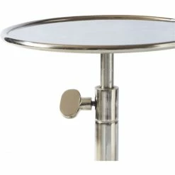 Riviera Maison Rivièra Maison Venice Beistelltisch - Ø 29 Cm - Höhe 52-84,5 Cm - Silberfarben -Lambert-shop unnamed file 156