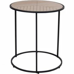 House Nordic Bergamo Beistelltisch - 40x40 Cm - Höhe 45 Cm - Schwarz