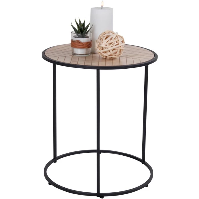 House Nordic Bergamo Beistelltisch - 40x40 Cm - Höhe 45 Cm - Schwarz 2 House Nordic Bergamo Beistelltisch - 40x40 Cm - Höhe 45 Cm - Schwarz – Bild 2