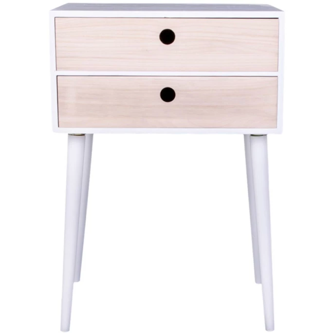 House Nordic Rimini Nachttisch - 45x32x65.5 Cm - Weiß 3 House Nordic Rimini Nachttisch - 45x32x65.5 Cm - Weiß – Bild 3