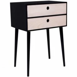 House Nordic Rimini Nachttisch - 45x32x65.5 Cm - Schwarz