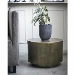 House Doctor Rota Beistelltisch - Ø 50 - Höhe 35 Cm - Messingfarben -Lambert-shop unnamed file 1640