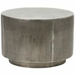 House Doctor Rota Beistelltisch - Ø 50 - Höhe 35 Cm - Silberfarben