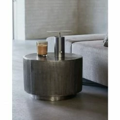 House Doctor Rota Beistelltisch - Ø 50 - Höhe 35 Cm - Silberfarben -Lambert-shop unnamed file 1648