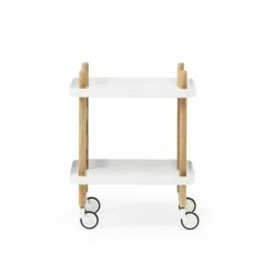 Normann Copenhagen Block Servierwagen - 35x50 Cm - Höhe 64 Cm - White
