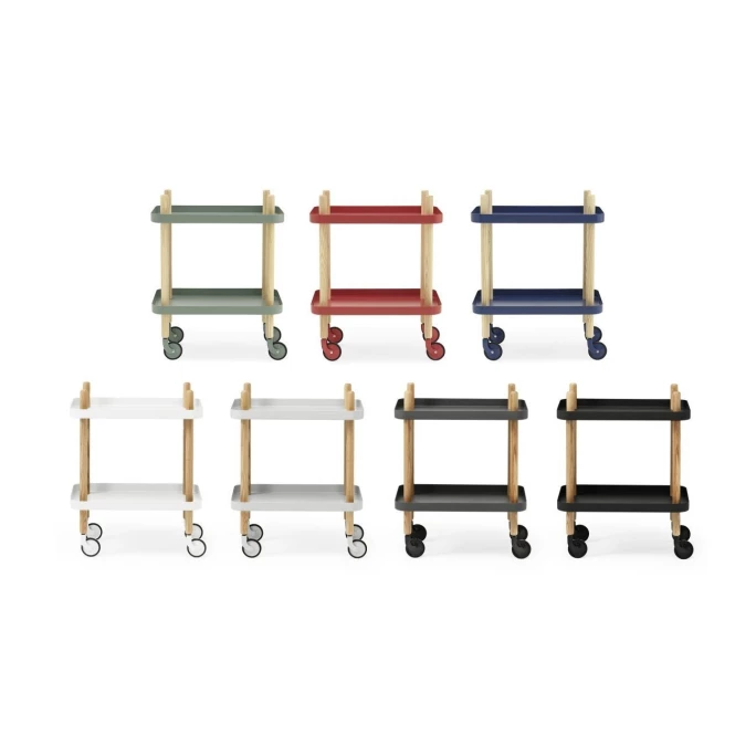 Normann Copenhagen Block Servierwagen - 35x50 cm - Höhe 64 cm - white Normann Copenhagen Block Servierwagen - 35x50 Cm - Höhe 64 Cm - White -Lambert-shop unnamed file 1669