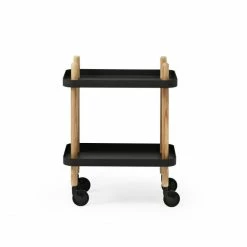 Normann Copenhagen Block Servierwagen - 35x50 Cm - Höhe 64 Cm - Black