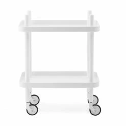 Normann Copenhagen Block Servierwagen - 35x50 Cm - Höhe 64 Cm - White/white