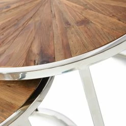 Riviera Maison Rivièra Maison Greenwich Beistelltische Im 2er-Set - 2er-Set - Ø45/60 Cm - Höhe 37/43 Cm - Silberfarben 3 Riviera Maison Rivièra Maison Greenwich Beistelltische Im 2er-Set - 2er-Set - Ø45/60 Cm - Höhe 37/43 Cm - Silberfarben -Lambert-shop unnamed file 169