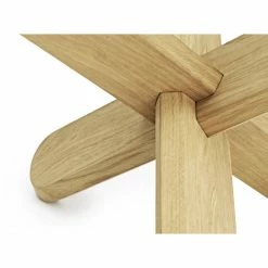 Normann Copenhagen Ding Tisch - Ø 75 Cm - Höhe 40 Cm - Glass/oak -Lambert-shop unnamed file 1697