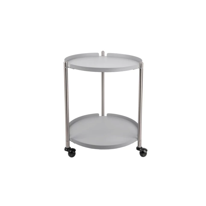 LEITMOTIV Thrill Beistelltisch - Höhe 52 Cm - Ø 42,5 Cm - Nickel-grey 1 LEITMOTIV Thrill Beistelltisch - Höhe 52 Cm - Ø 42,5 Cm - Nickel-grey