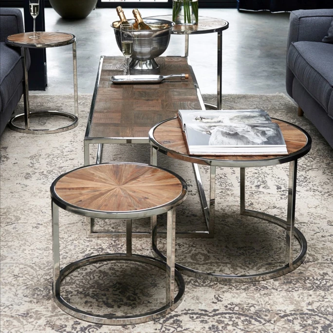 Rivièra Maison Greenwich Beistelltische im 2er-Set - 2er-Set - Ø45/60 cm - Höhe 37/43 cm - silberfarben Riviera Maison Rivièra Maison Greenwich Beistelltische Im 2er-Set - 2er-Set - Ø45/60 Cm - Höhe 37/43 Cm - Silberfarben -Lambert-shop unnamed file 172