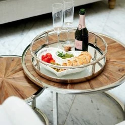 Riviera Maison Rivièra Maison Greenwich Beistelltische Im 2er-Set - 2er-Set - Ø45/60 Cm - Höhe 37/43 Cm - Silberfarben 7 Riviera Maison Rivièra Maison Greenwich Beistelltische Im 2er-Set - 2er-Set - Ø45/60 Cm - Höhe 37/43 Cm - Silberfarben -Lambert-shop unnamed file 173