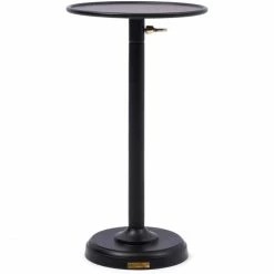 Riviera Maison Rivièra Maison Venice Beistelltisch - Ø 29 Cm - Höhe 52-84,5 Cm - Schwarz