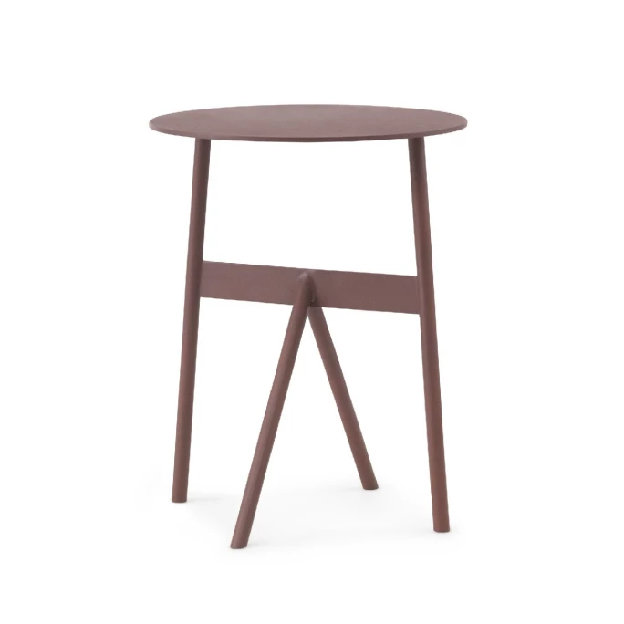Normann Copenhagen Stock Tisch - Höhe 46 Cm - Ø 37 Cm - Wine 1 Normann Copenhagen Stock Tisch - Höhe 46 Cm - Ø 37 Cm - Wine