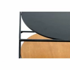 Kayoom Cody Beistelltisch - 50x50 Cm - Höhe 36 Cm - Braun/schwarz/schwarz -Lambert-shop unnamed file 1785