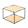 Kayoom Cody Beistelltisch - 50x50 Cm - Höhe 36 Cm - Orange/schwarz