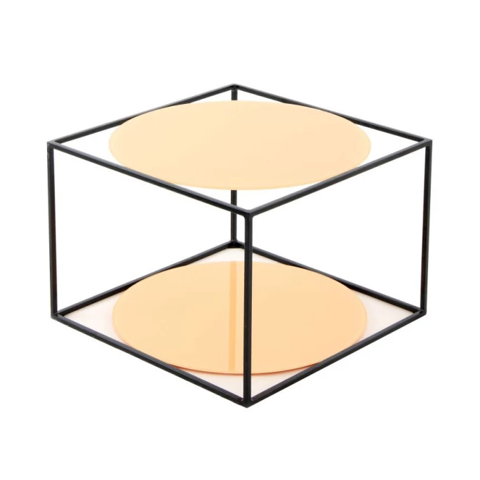 Kayoom Cody Beistelltisch - 50x50 cm - Höhe 36 cm - orange/schwarz Kayoom Cody Beistelltisch - 50x50 Cm - Höhe 36 Cm - Orange/schwarz -Lambert-shop unnamed file 1795