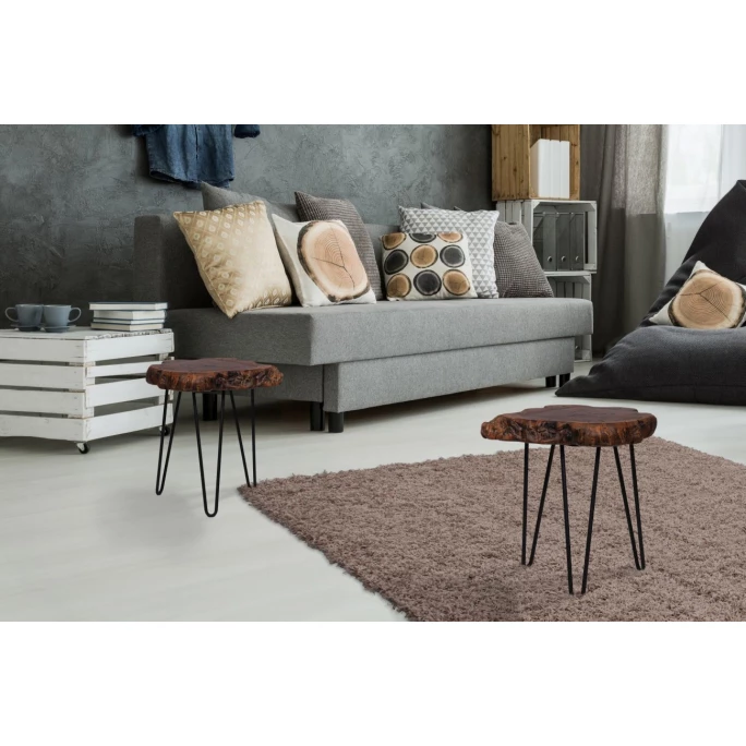 Kayoom Woody Beistelltisch - 30 X 30 X 40 Cm - Natural 2 Kayoom Woody Beistelltisch - 30 X 30 X 40 Cm - Natural – Bild 2