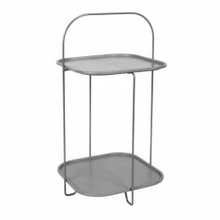 Leitmotiv TRAYS Beistelltisch - 70x39x39 Cm - Mausgrau