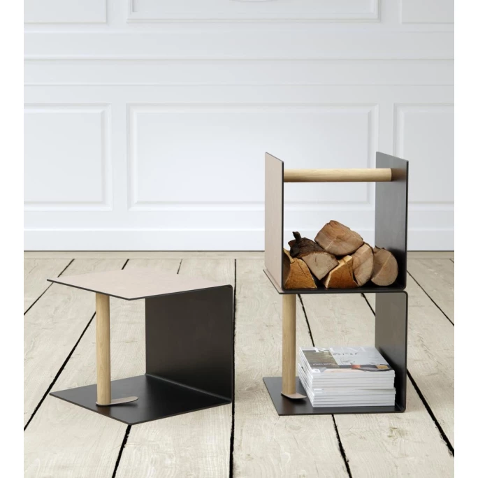 Lind DNA Bull Holzkorb + Beistelltisch - 32x38x31 Cm - Warm Grey 2 Lind DNA Bull Holzkorb + Beistelltisch - 32x38x31 Cm - Warm Grey – Bild 2