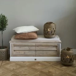 Riviera Maison Rivièra Maison Pacifica Sitzbank Mit Aufbewahrung - 110x40x48 Cm - Nature -Lambert-shop unnamed file 1911