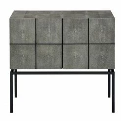 Lambert Ray Sideboard - Top 80x40x40 Cm - Höhe Gesamt 75 Cm - Grauschwarz/schwarz