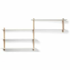 Gejst Design Gejst Nivo Regal B - 118x16x59 Cm - Oak/ White