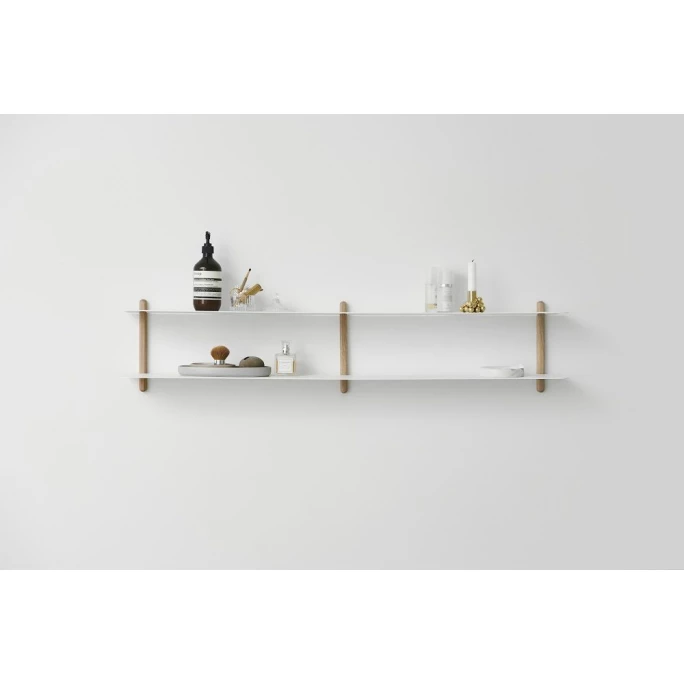 Gejst Design Gejst Nivo Regal C - 118x16x25 Cm - Oak/ White 5 Gejst Design Gejst Nivo Regal C - 118x16x25 Cm - Oak/ White – Bild 5