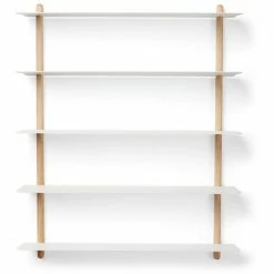 Gejst Design Gejst Nivo Regal E - 64x16x76 Cm - Oak/white