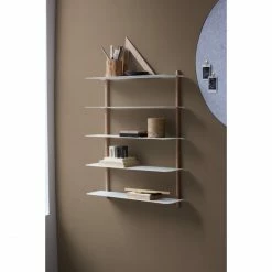 Gejst Design Gejst Nivo Regal E - 64x16x76 Cm - Oak/white -Lambert-shop unnamed file 2020