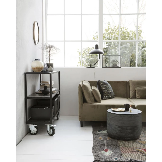 House Doctor Shelf Bodenregal Mit Rollen - 130x40x98 Cm - Schwarz 4 House Doctor Shelf Bodenregal Mit Rollen - 130x40x98 Cm - Schwarz – Bild 4