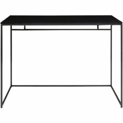 Lambert-shop 8 House Nordic Vita Schreibtisch - 45x100 Cm - Höhe 75 Cm - Schwarzer Rahmen - Schwarze Tischplatte