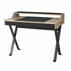 Lambert Stanley Schreibtisch - 105x60 Cm - Höhe 85 Cm - Natur/schwarz 1