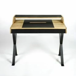 Lambert Stanley Schreibtisch - 105x60 Cm - Höhe 85 Cm - Natur/schwarz 2 -Lambert-shop unnamed file 2202