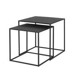 Blomus Fera Beistelltisch 2er-Set - 35x35x35 + 40x40x40 Cm - Schwarz